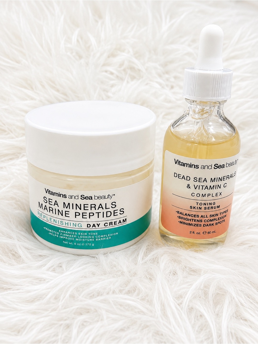 Vitamins and Sea Beauty Set of 2 New PC